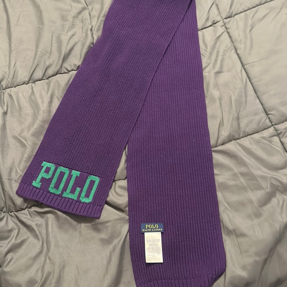 Purple Ralph Lauren Polo Scarf